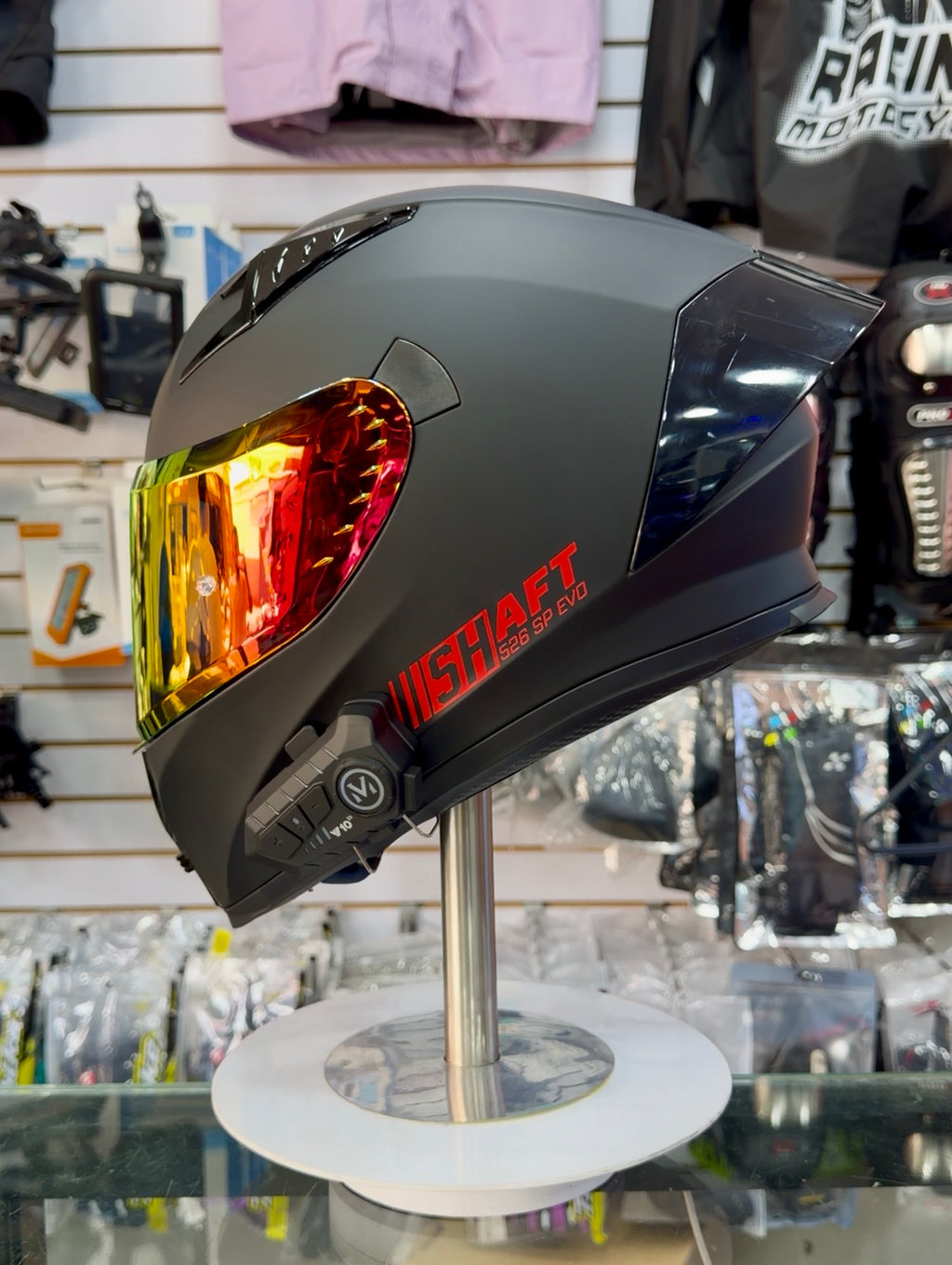 Combo Casco Shaft SH-526 SP EVO + Intercomunicador Q58 Max