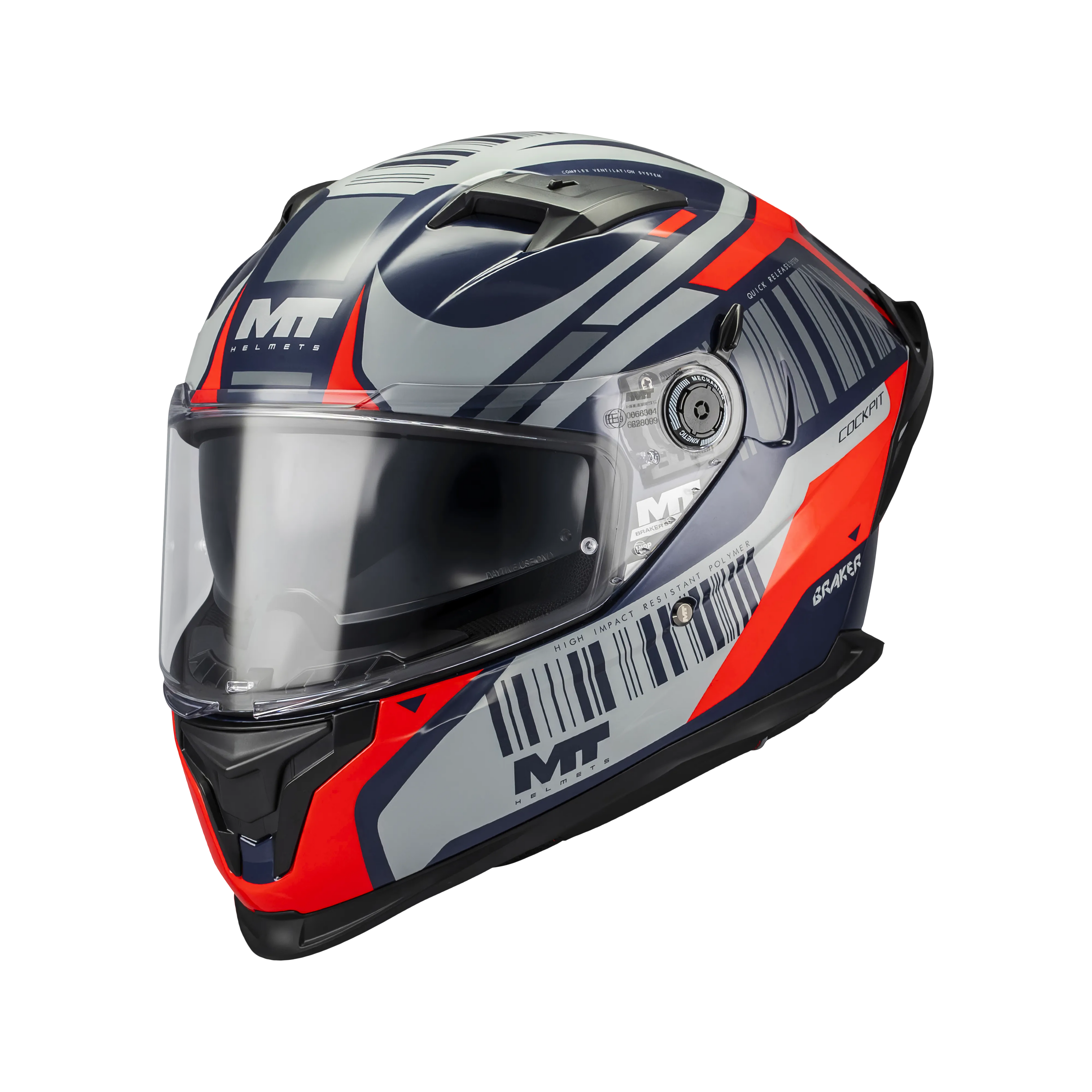 Casco MT Braker SV Cockpit C5 Brillante