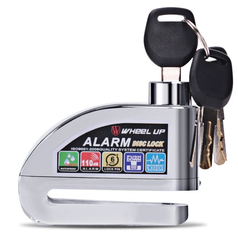 Candado de Alarma Pesado Plateado