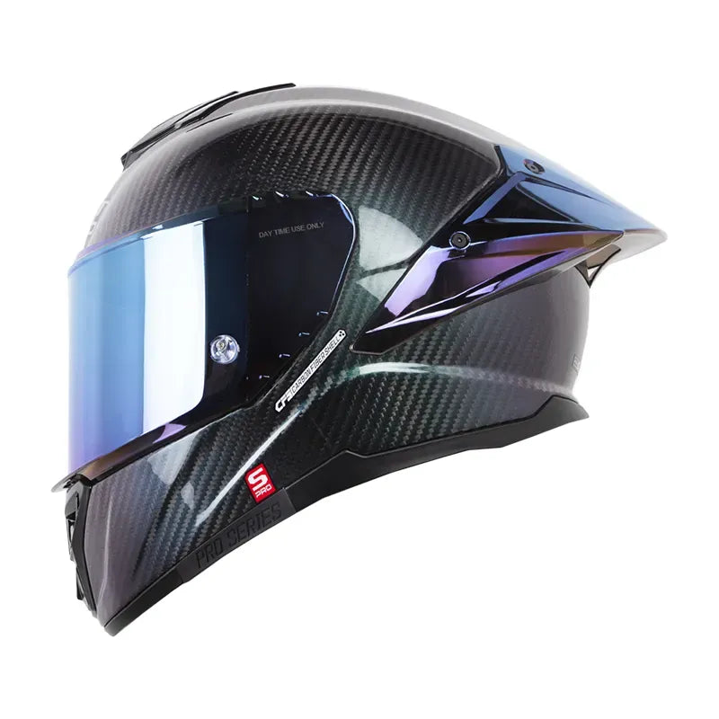 Casco Integral Shaft Shpro-620c Evo Carbono Camaleón