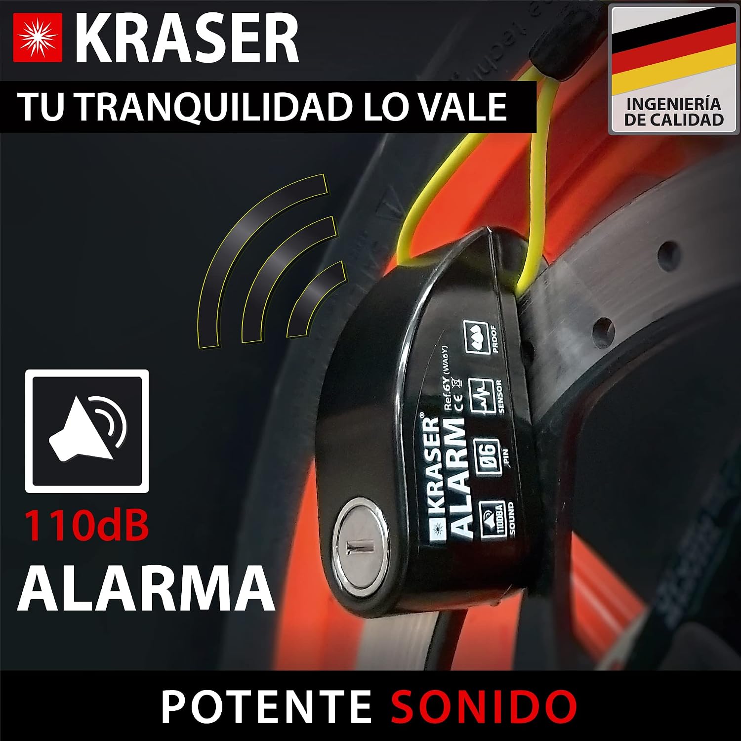 Candado de Alarma Liviano con Recordatorio