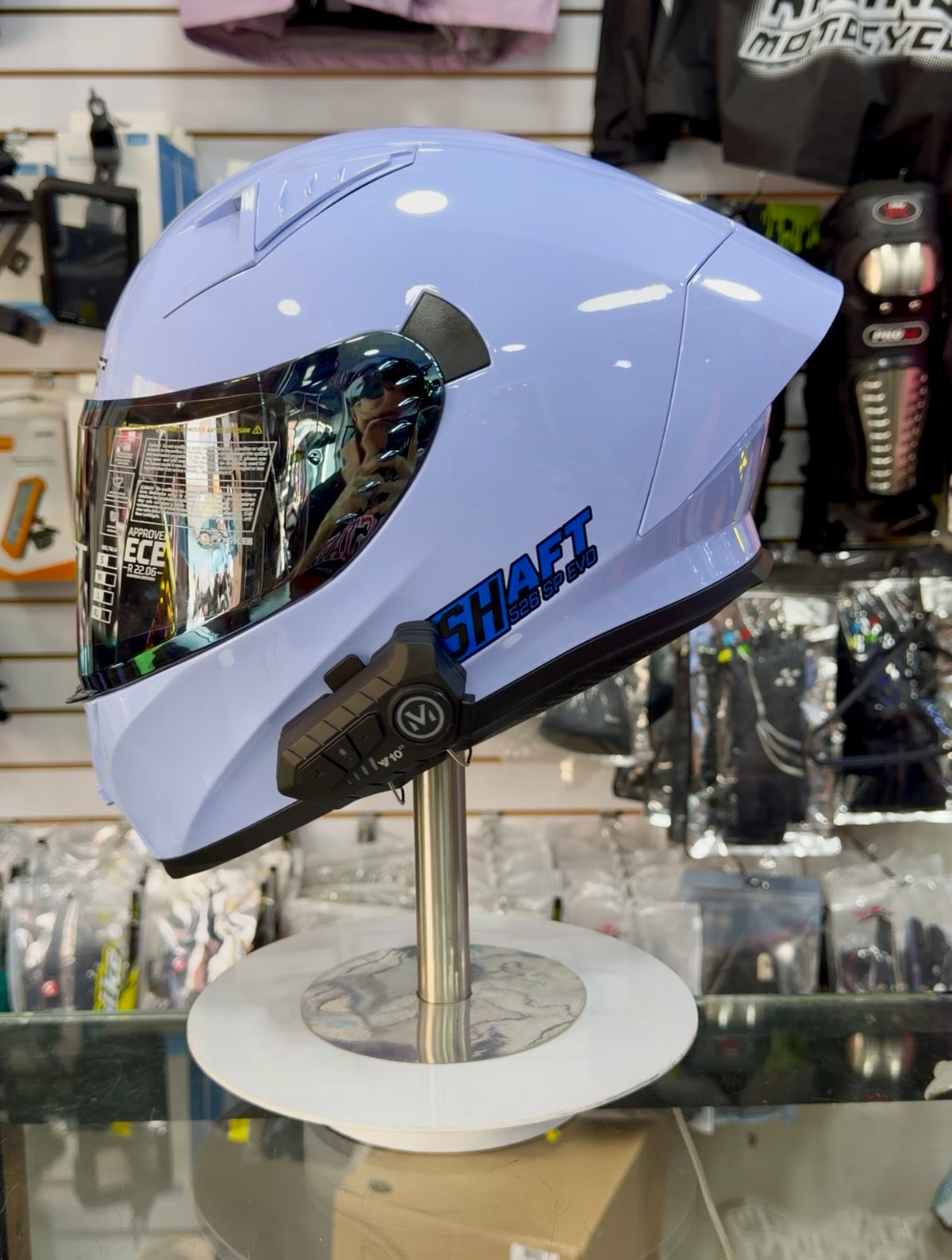Combo Casco Shaft SH-526 SP EVO + Intercomunicador Q58 Max
