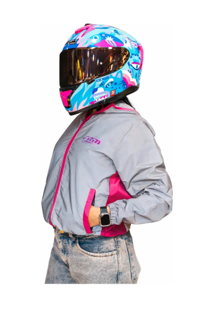 Chaqueta 100% Reflectiva Rosada