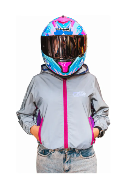 Chaqueta 100% Reflectiva Rosada