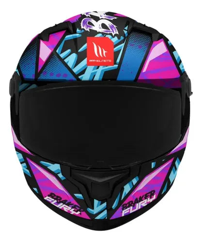 Casco MT Braker SV Fury B8 Fucsia Brillante