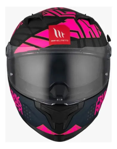 Casco MT Braker SV Punk Rider Rosa (Mujer)