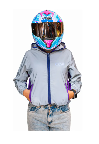 Chaqueta 100% Reflectiva Morada