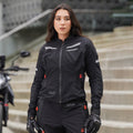 Chaqueta Moto Genesis Pro Invierno Negra Mujer