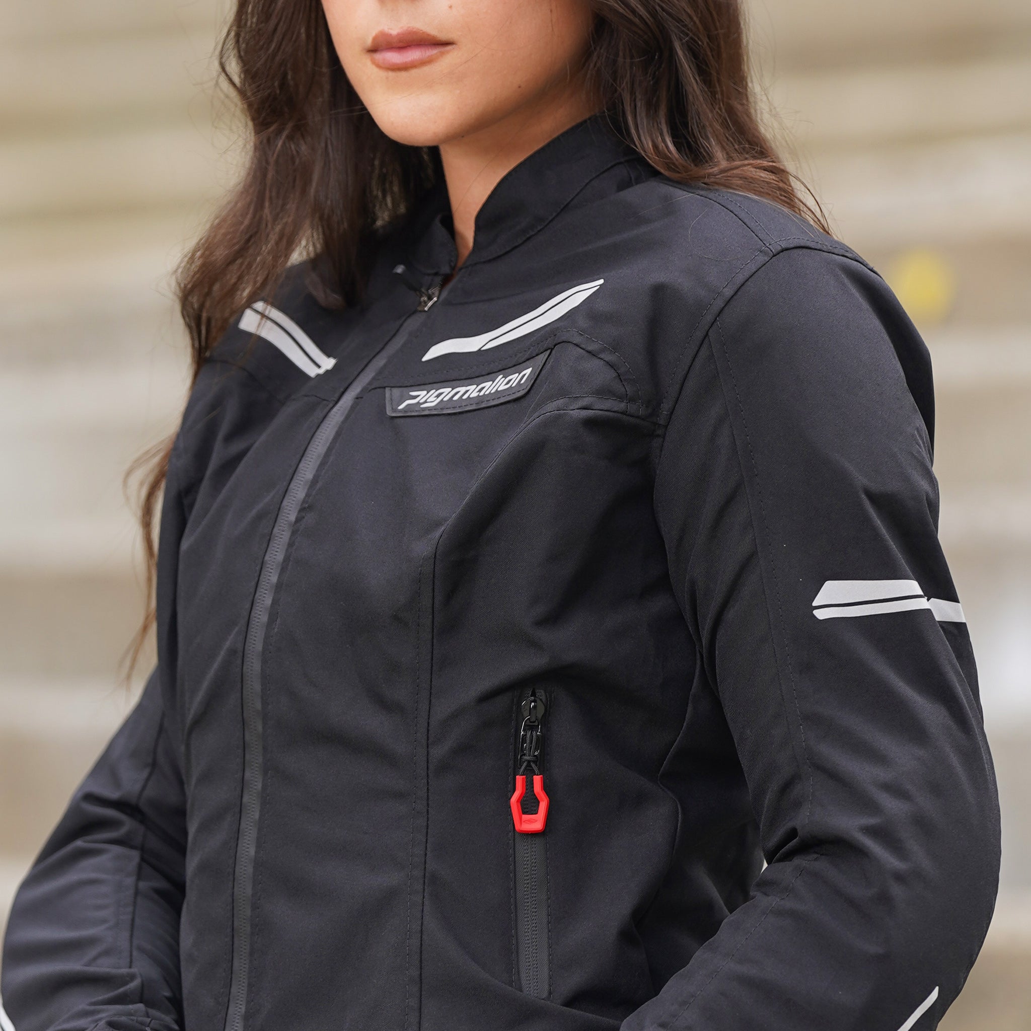 Chaqueta Moto Genesis Pro Invierno Negra Mujer