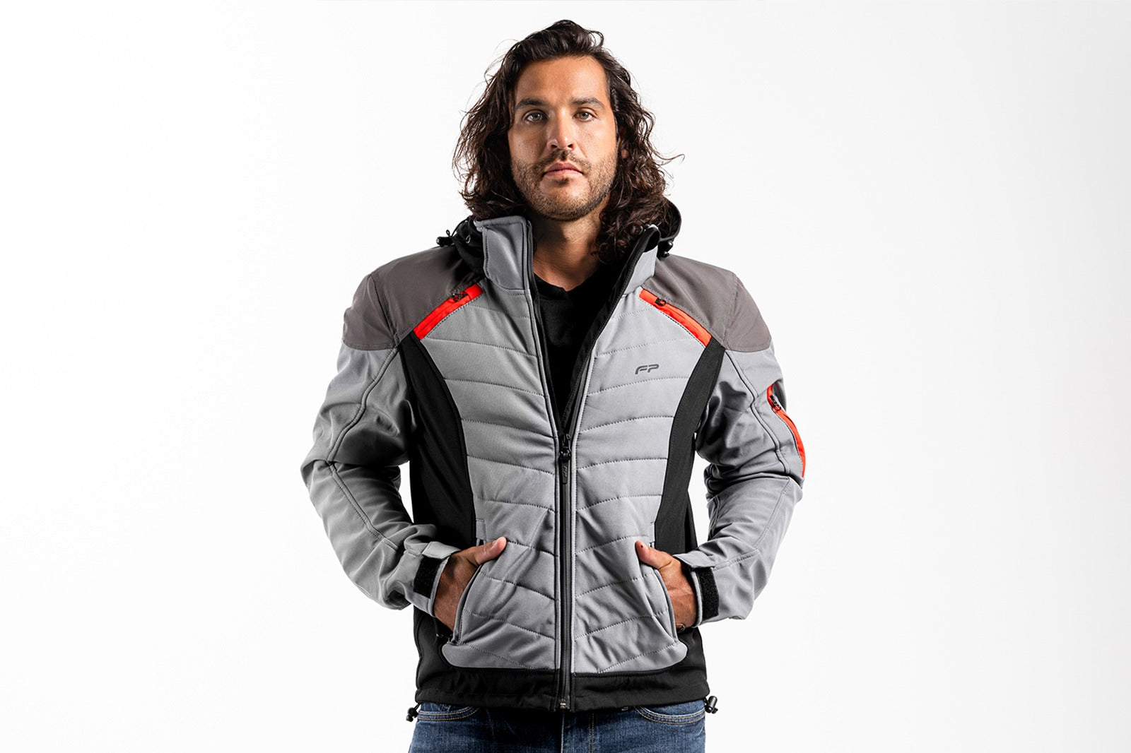 Chaqueta FP Naxos Softshell Gris