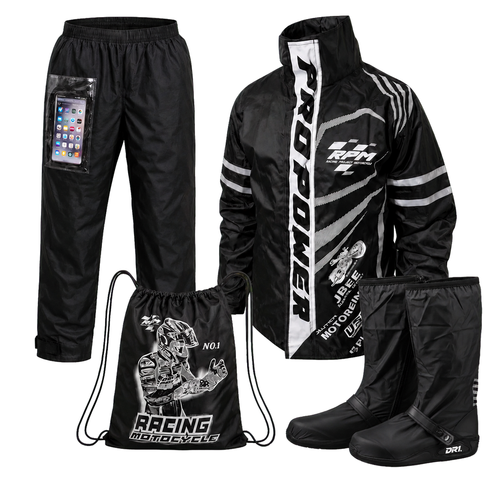 Combo Impermeable Racing + Zapatones DR1