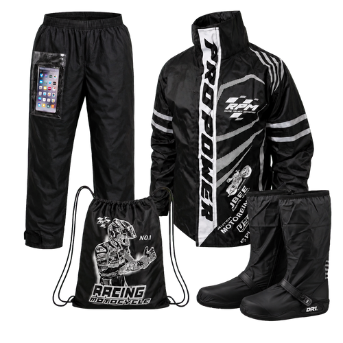 Combo Impermeable Racing + Zapatones DR1