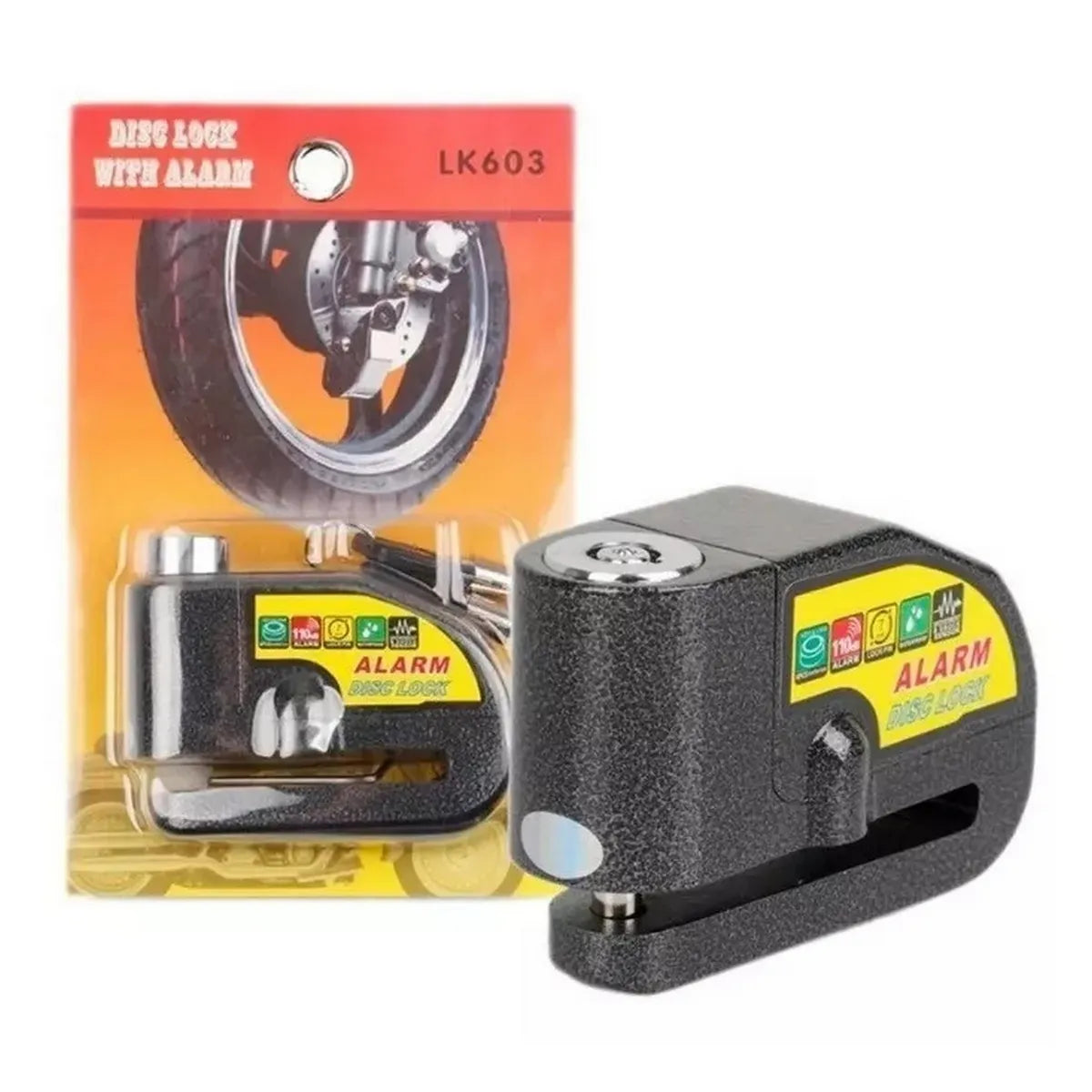 Candado de Alarma Pesado Negro